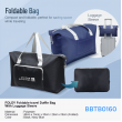 FOLDY Foldable travel Duffle Bag With Luggage Sleeve