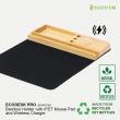 EcoDesk Pro Bamboo Holder with Mouse Pad