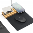 EcoDesk Pro Bamboo Holder with Mouse Pad