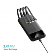 TURBOX Power Bank with Fast Charge and Build-in Cables 
