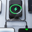 AIRCHARGE Wireless Power Bank with Fast Charge and Build-in Cables 