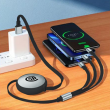 POWERTRIO Retractable 3 in 1 Fast Charging Cable